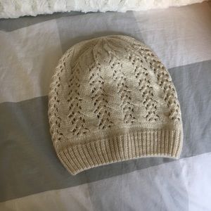 Ivory knit Beanie